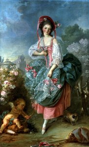 Retrato de Mademoiselle Guimard como Terpsícore, c.1799